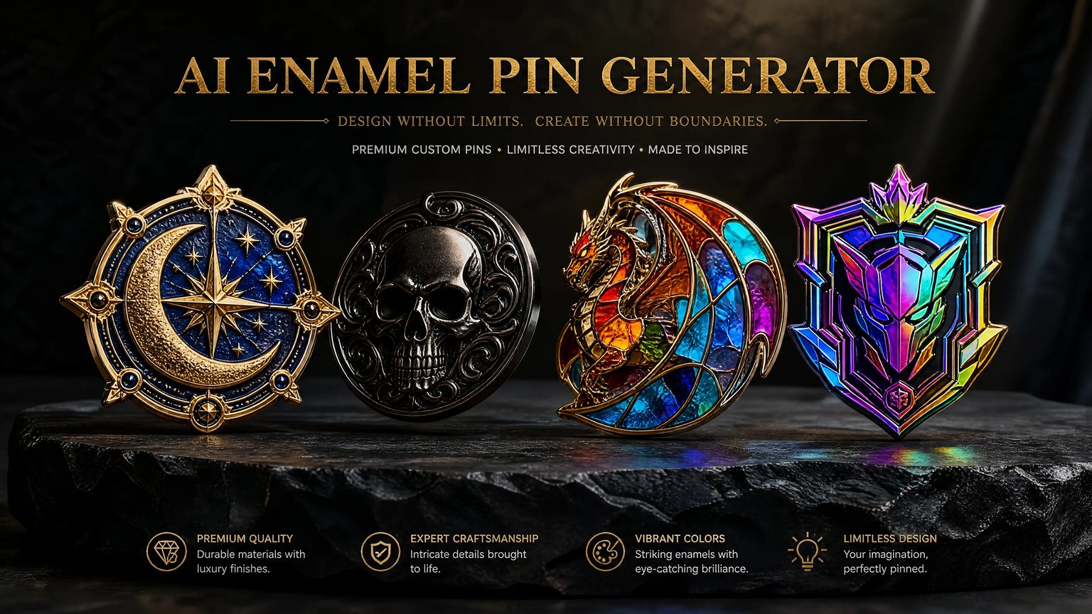 Enamel Pin Generator sample