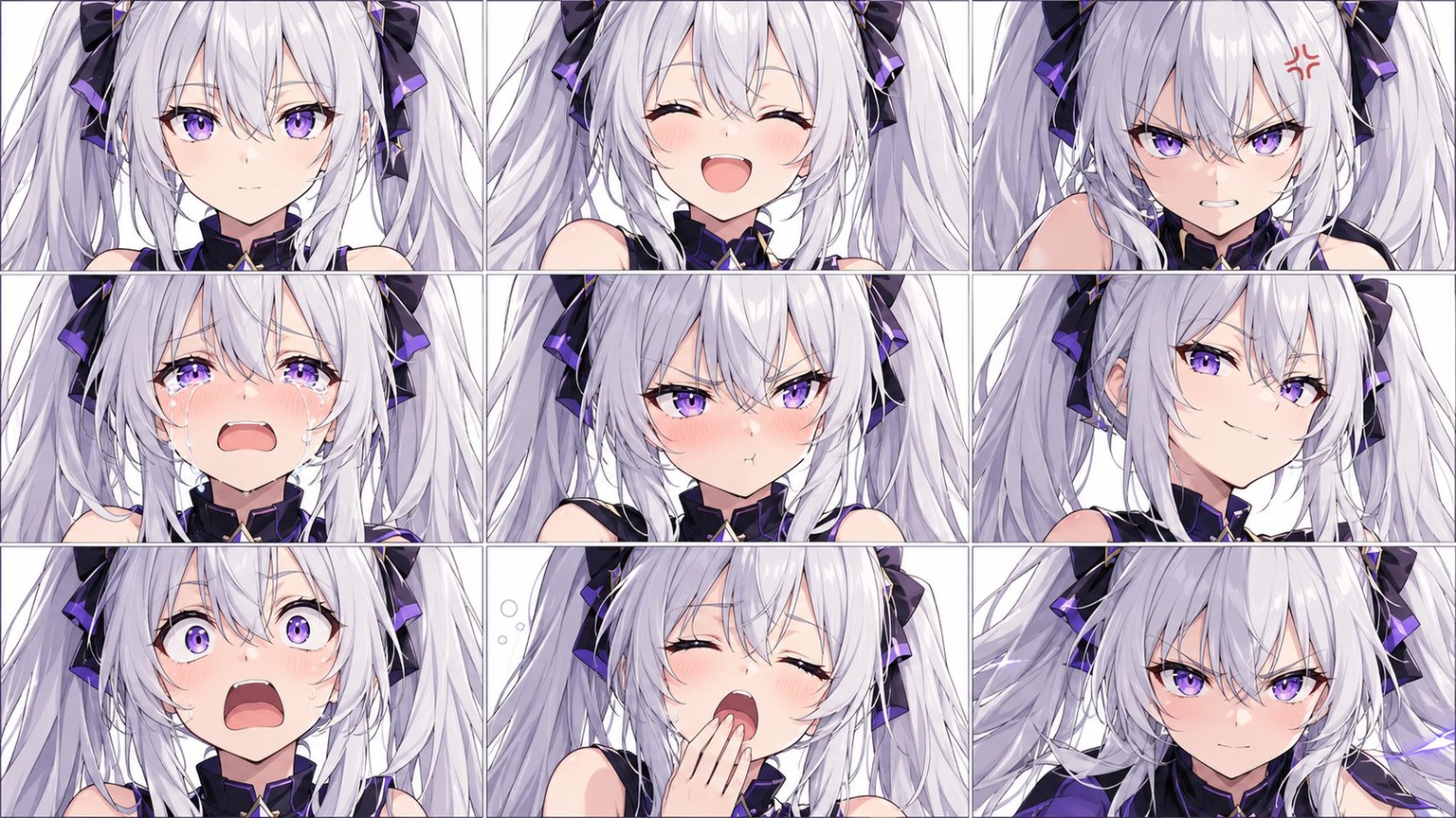 Character Expression Sheet Generator: Anime Grid | nabn sample