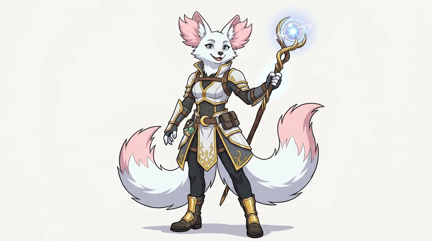 Preview of 2D anime anthropomorphic furry characters and fursona concepts generated from text prompts