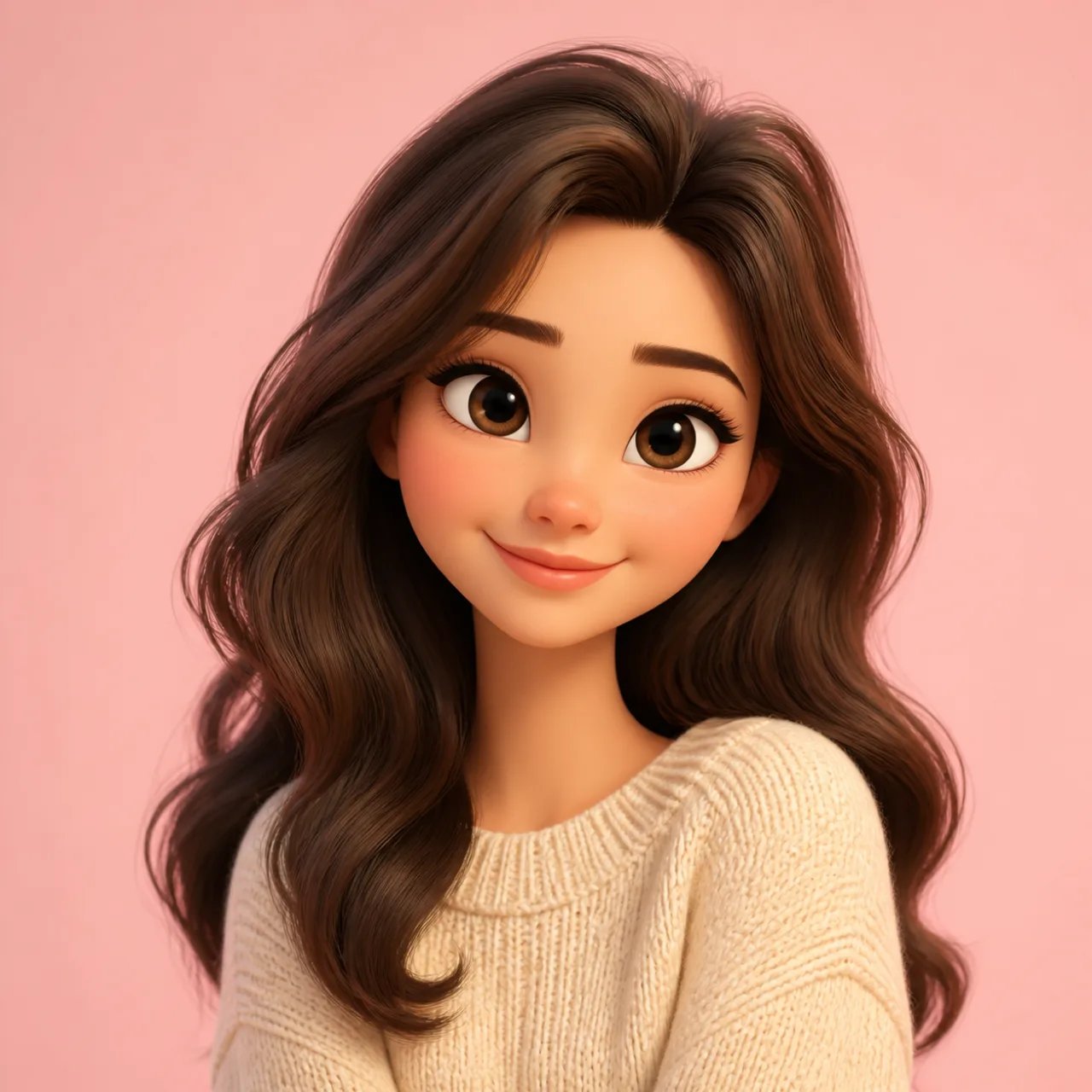 Polished 3D-style profile avatar generated from a text prompt