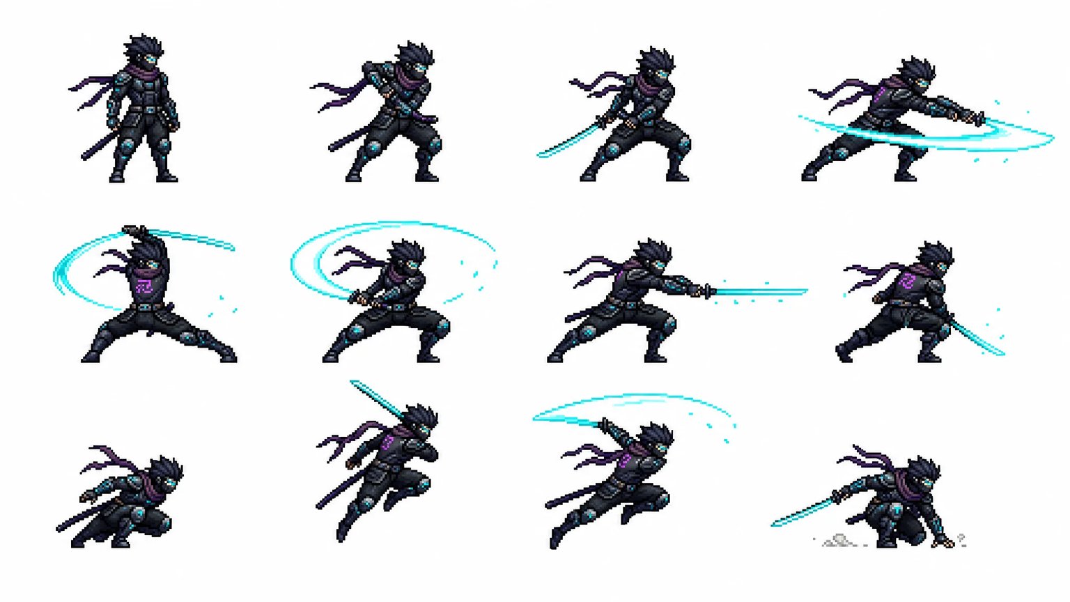 16-Bit Cyberpunk Ninja Run